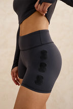 Black sculpting shorts booty seam detail women's activewear gym padel